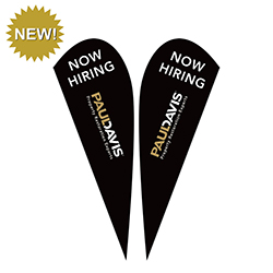 NOW HIRING" PREMIUM DOUBLE-SIDED FLAG