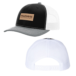 Leather Patch Hat Tri-Color