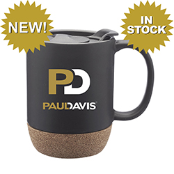 13 Oz Ceramic Mug With Cork Bottom