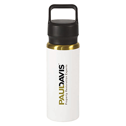 28 Oz Urban Peak Dual Top Gold Water Bottle -