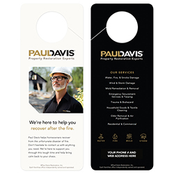 Door Hanger -  Fire Damage