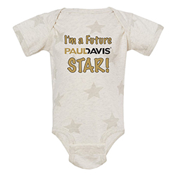 Infant Star Print Onsie - Cream Colored