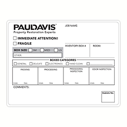 Paul Davis Double Stick Packing Labels