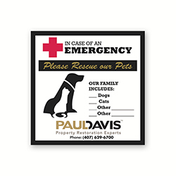 EMERGENCY PET RESCUE DECALS