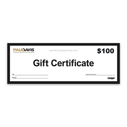 $100 GIFT CERTIFICATE